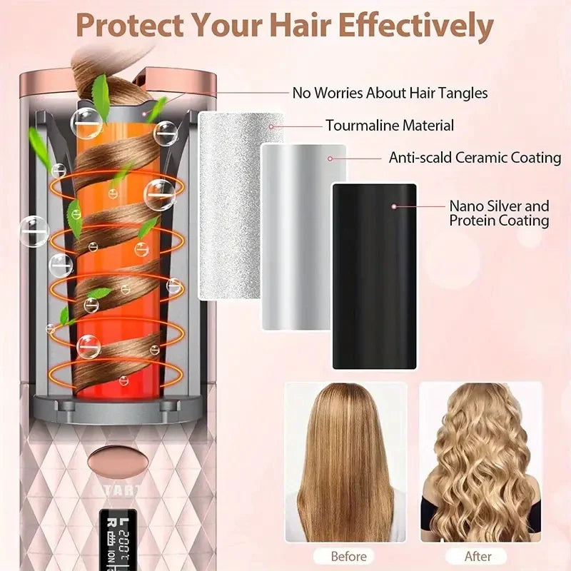 Vancostar™ Pro Wireless Hair Curler